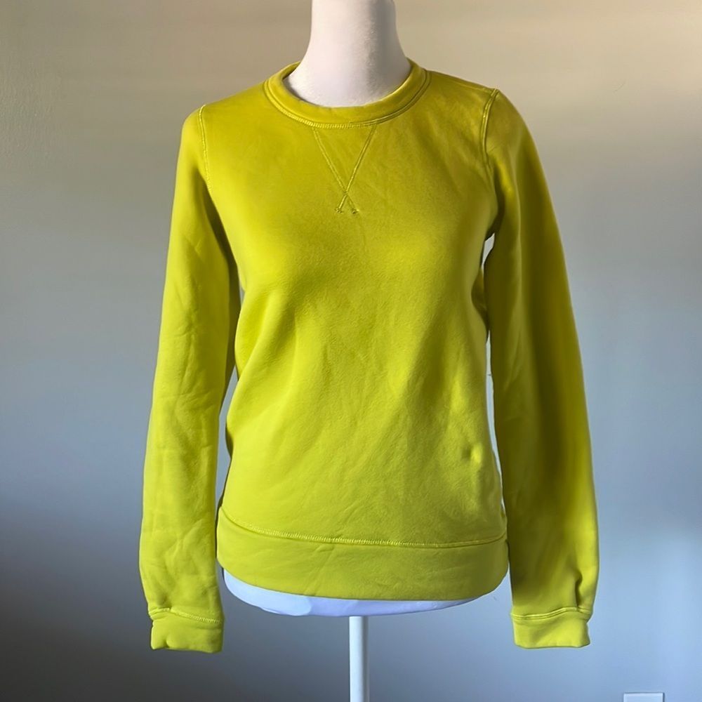 lululemon athletica Crew Neck Sweatshirt in Chartreuse Yellow